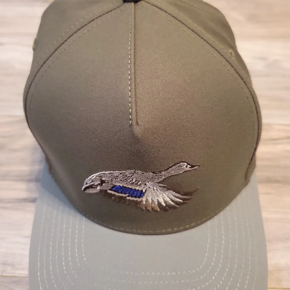 Southern String Hat Co Gray Snapback Duck Embroidery Adjustable Cap